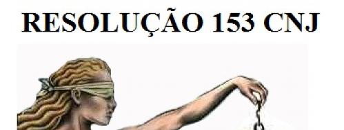 Resolução 153 do CNJ: o que seria justo e correto?